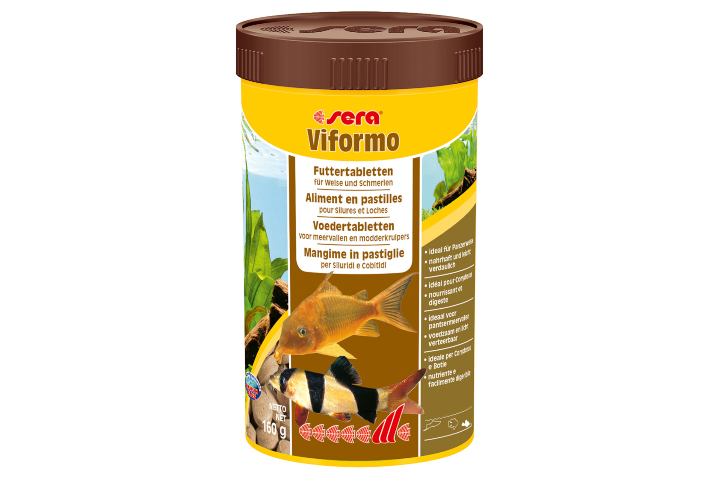 Sera Viformo Nature, Hauptfutter-Tabletten, 250 ml